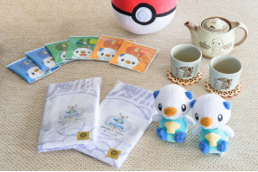 三重のお茶ティーバッグ　みえ×ミジュマルVer.とおぼろ染めミジュマルガーゼタオルは持ち帰りが可能です。