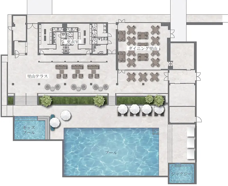 ヒルトップハウス施設マップ