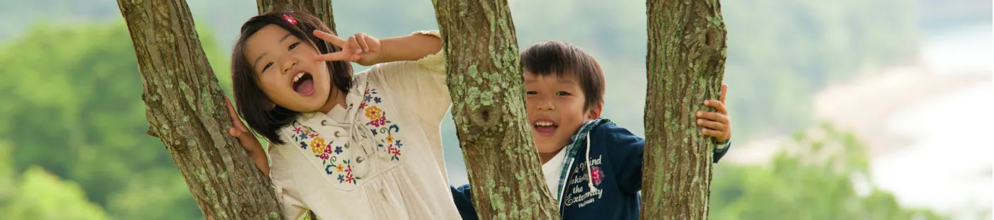 アクティビティを楽しむ子供